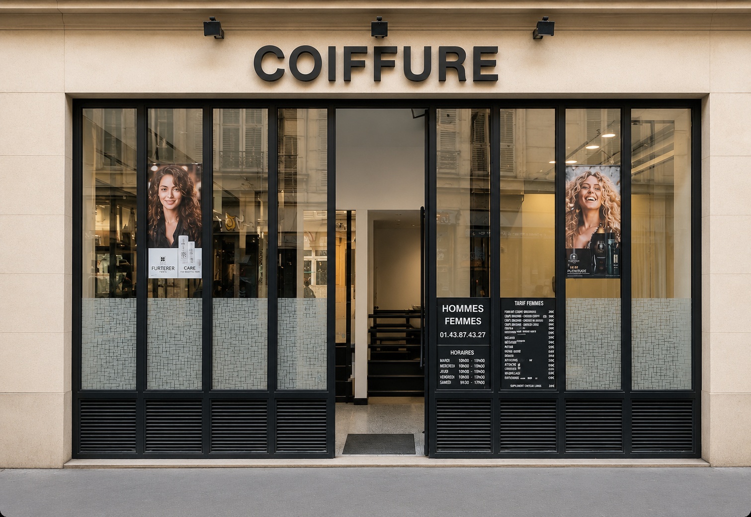 Devanture du salon — Atelier François